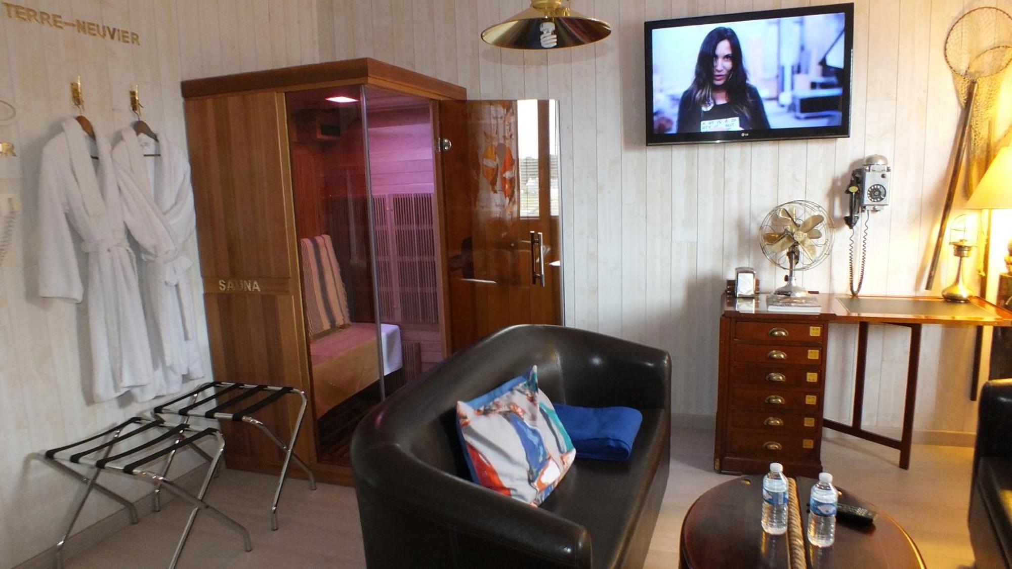 Hotel - Restaurant - Salon De The Le Beausejour Трегастель Номер фото